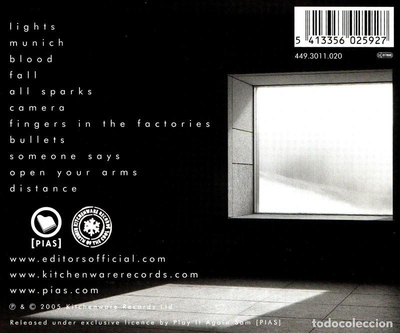 CDs de m&uacute;sica: EDITORS. THE BACK ROOM. CD. - Foto 2