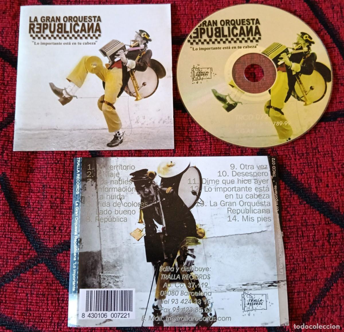 CDs de m&uacute;sica: LA GRAN ORQUESTA REPUBLICANA ** Lo Importante Est&aacute; En Tu Cabeza ** CD 1993