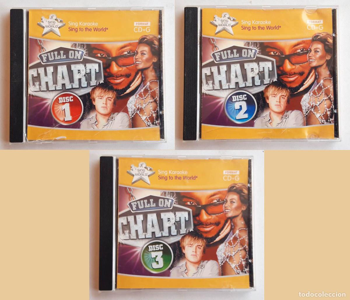 CDs de m&uacute;sica: Sing to the World Karaoke Full On Chart - Discos 1, 2 y 3