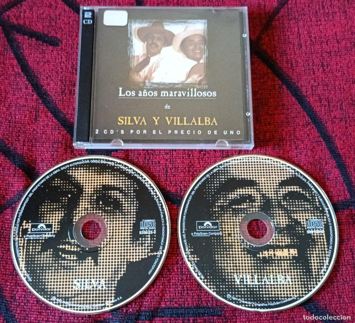 CDs de m&uacute;sica: SILVA Y VILLALBA ** Los A&ntilde;os Maravillosos ** DOBLE CD 1997 COLOMBIA