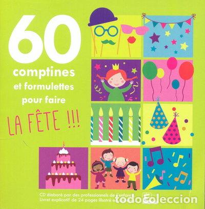 CDs de m&uacute;sica: 60 Comptines et Formulettes pour Faire la Fete- 5054196533557