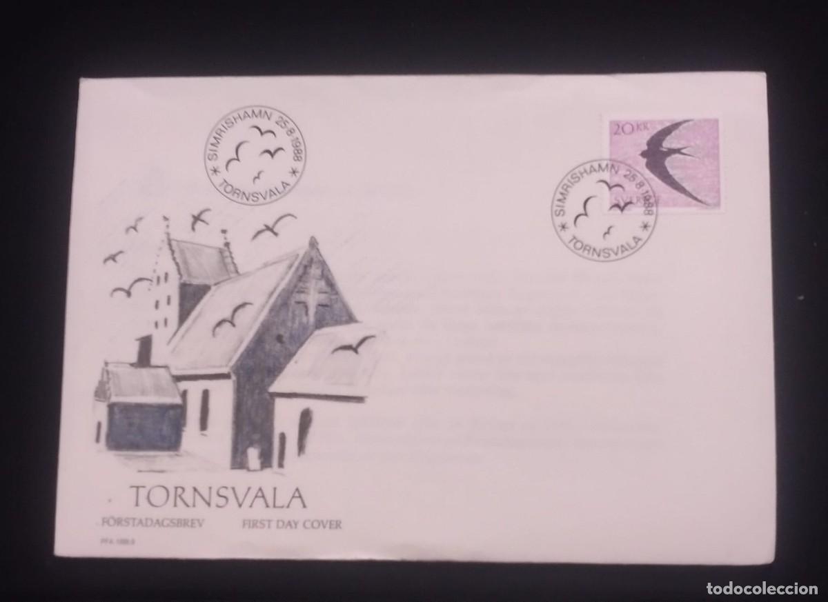 CDs de m&uacute;sica: TS) 1988 SWEDEN, FDC,WITH THE COMMON SWIFT APUS APUS STAMP,VF.