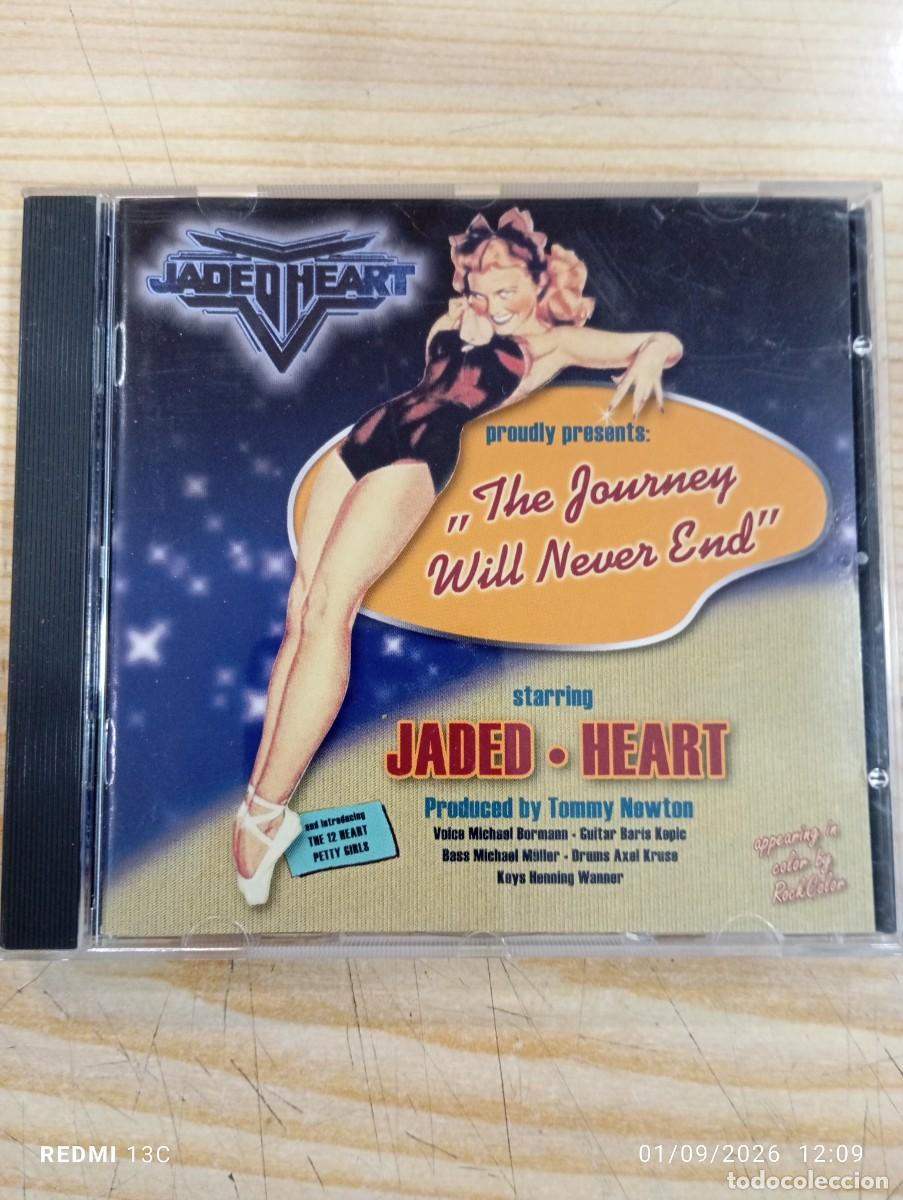 CDs de m&uacute;sica: Cd - Jaded Heart &lrm;&ndash; The Journey Will Never End - Original Germany 2002 - Excelente copia