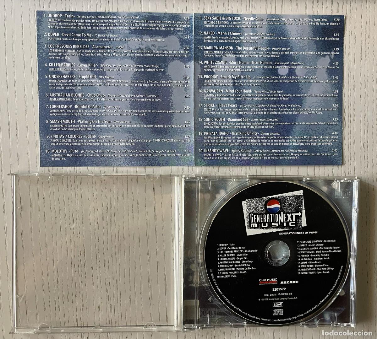CDs de m&uacute;sica: VARIOS &ndash; GENERATION NEXT MUSIC BY PEPSI &ndash; CD - Foto 3