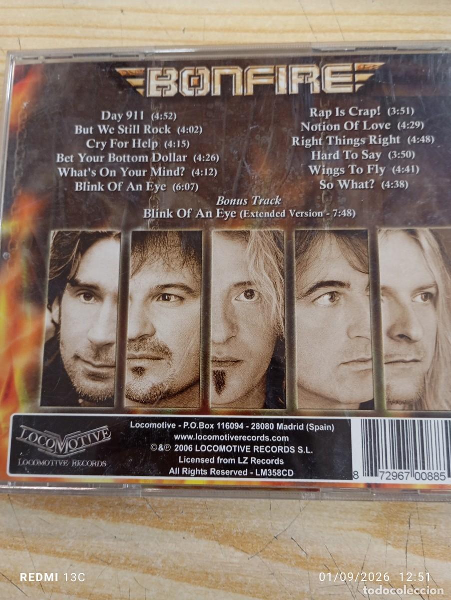 CDs de m&uacute;sica: Cd - Bonfire &ndash; Doble X - Excelente copia - Foto 4