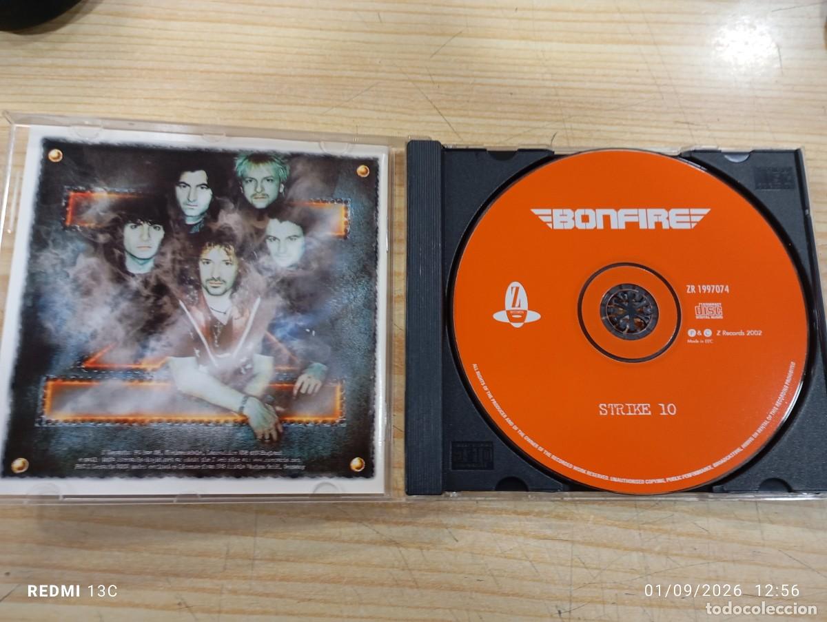 CDs de m&uacute;sica: Cd - Bonfire &lrm;&ndash; Strike Ten - Excelente copia - Foto 2