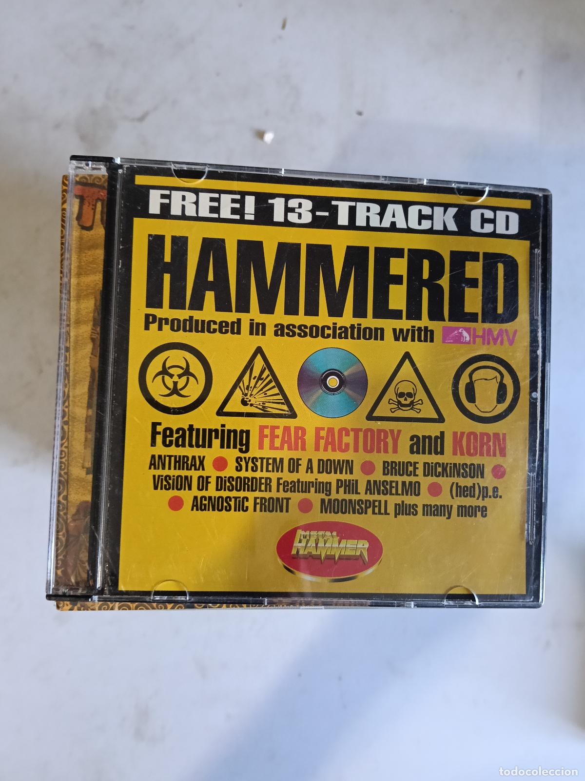 CDs de m&uacute;sica: HAMMERED - CD - FEAR FACTORY, KORN, ANTHRAX, SYSTEM OF A DOWN, BRUCE DICKINSON...