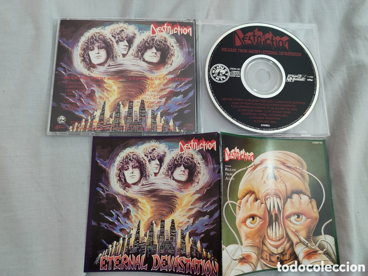 CDs de m&uacute;sica: Destruction CDs japoneses lote - Foto 4