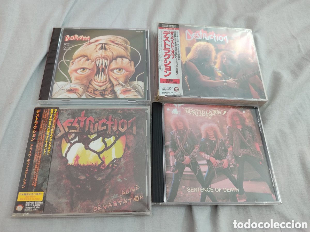 CDs de m&uacute;sica: Destruction CDs japoneses lote