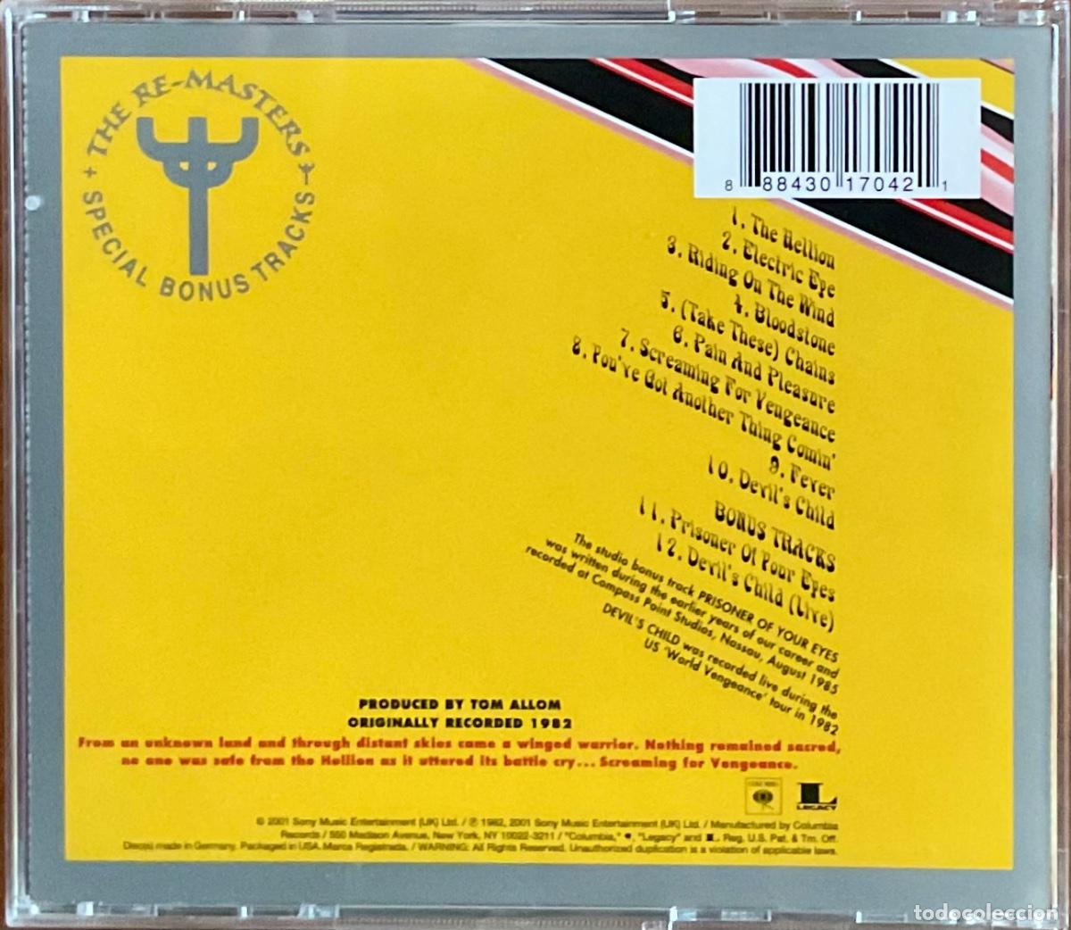 CDs de m&uacute;sica: JUDAS PRIEST - SCREAMING FOR VENGEANCE - Foto 2