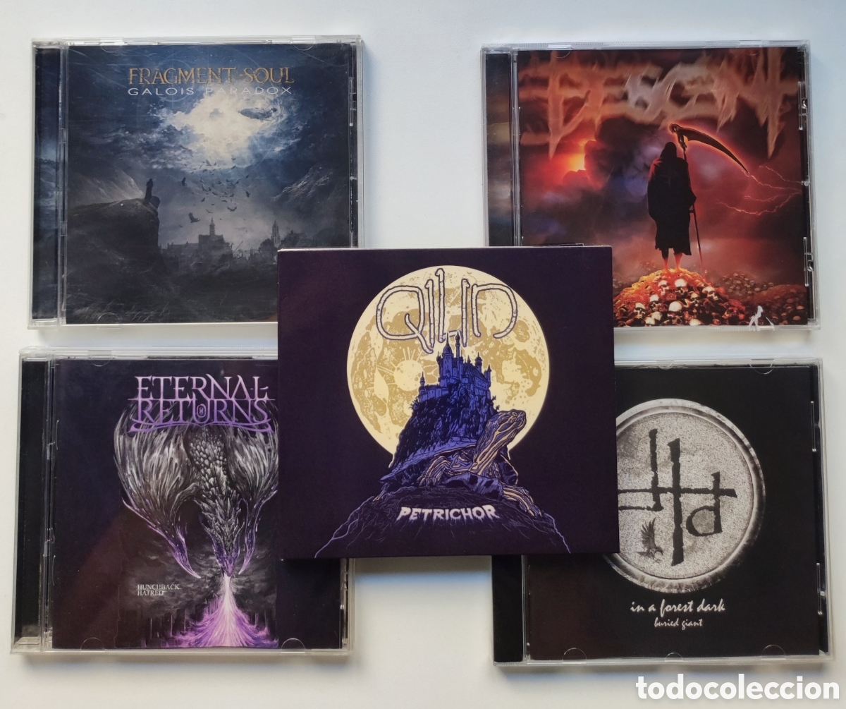 CDs de m&uacute;sica: 5 CD - HEAVY METAL INTERNACIONAL - WORMHOLEDEATH RECORDS / MUY BUEN ESTADO