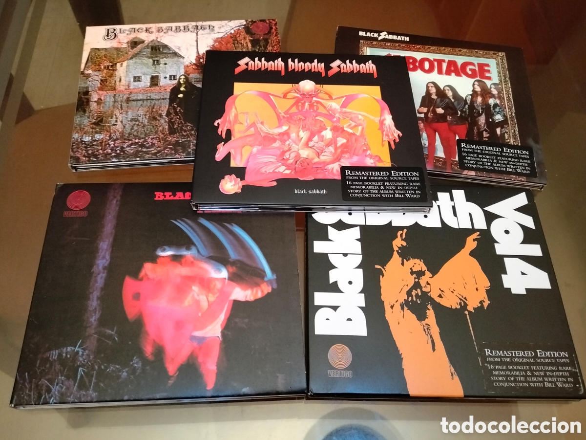 CDs de m&uacute;sica: Black Sabbath Remasters 5CD Ozzy Osbourne Iommi