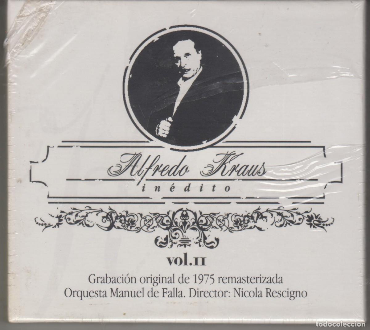 CDs de m&uacute;sica: Alfredo Kraus In&eacute;dito Vol. II cd Orquesta Manuel de Falla 1975 Nicola Rescigno &lrm;2006