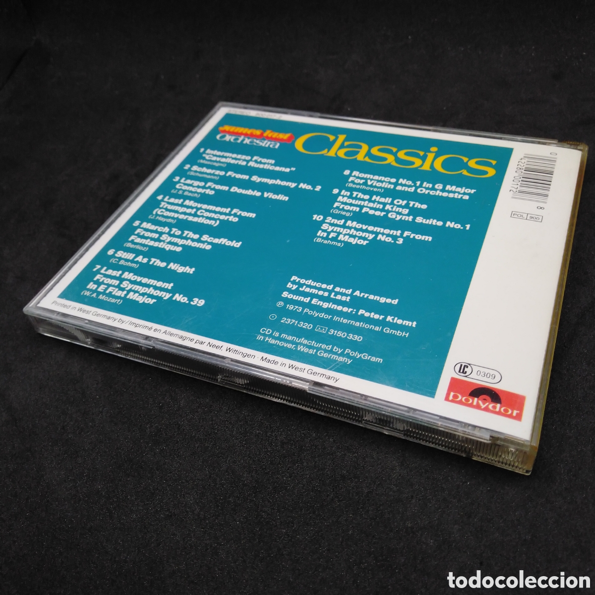 CDs de m&uacute;sica: JAMES LAST ORCHESTRA - CLASSICS - CD - 1973 - DISCO VERIFICADO - Foto 2