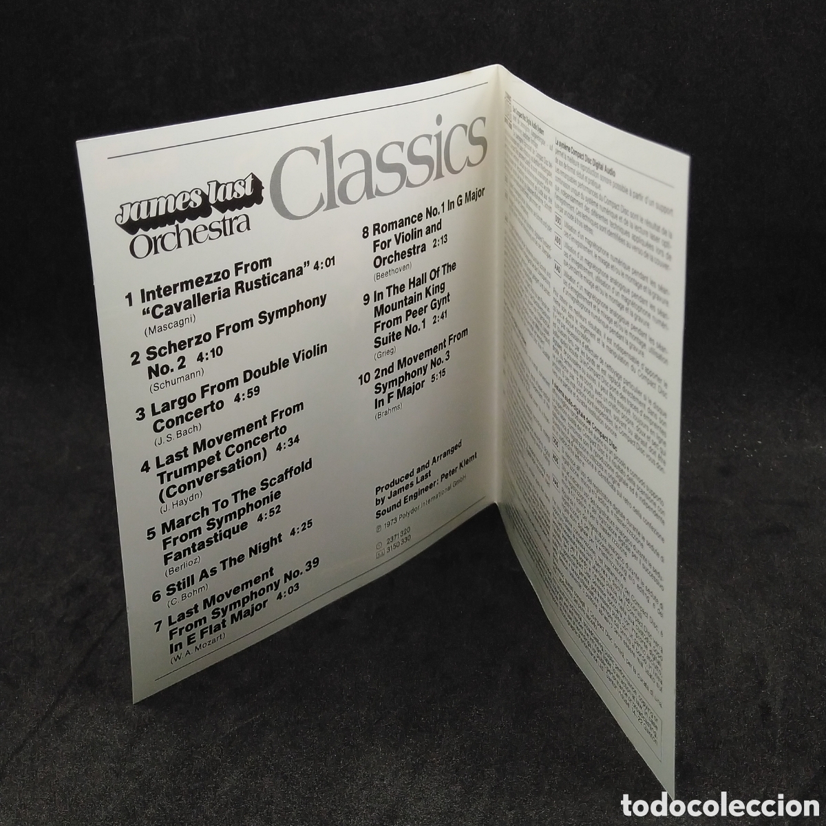 CDs de m&uacute;sica: JAMES LAST ORCHESTRA - CLASSICS - CD - 1973 - DISCO VERIFICADO - Foto 5