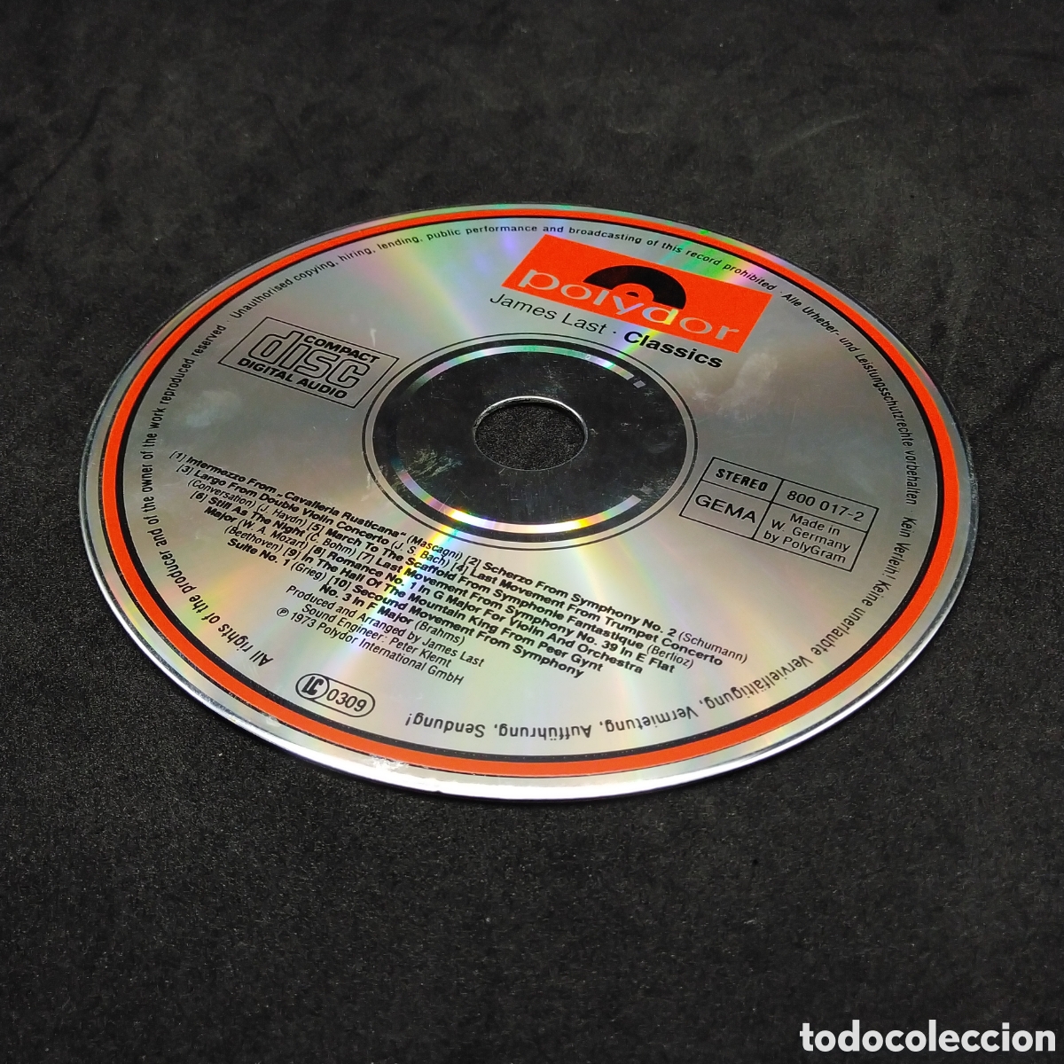 CDs de m&uacute;sica: JAMES LAST ORCHESTRA - CLASSICS - CD - 1973 - DISCO VERIFICADO - Foto 6