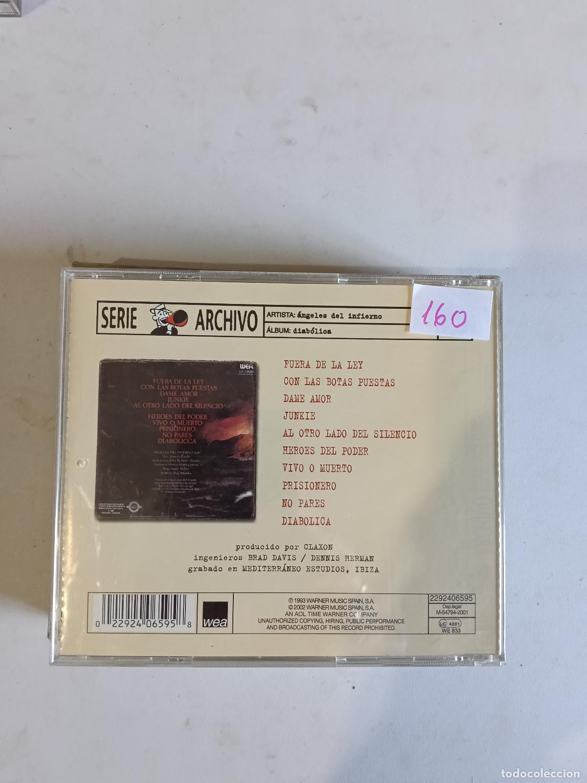 CDs de m&uacute;sica: ANGELES DEL INFIERNO / CD / DIABOLICCA - Foto 2