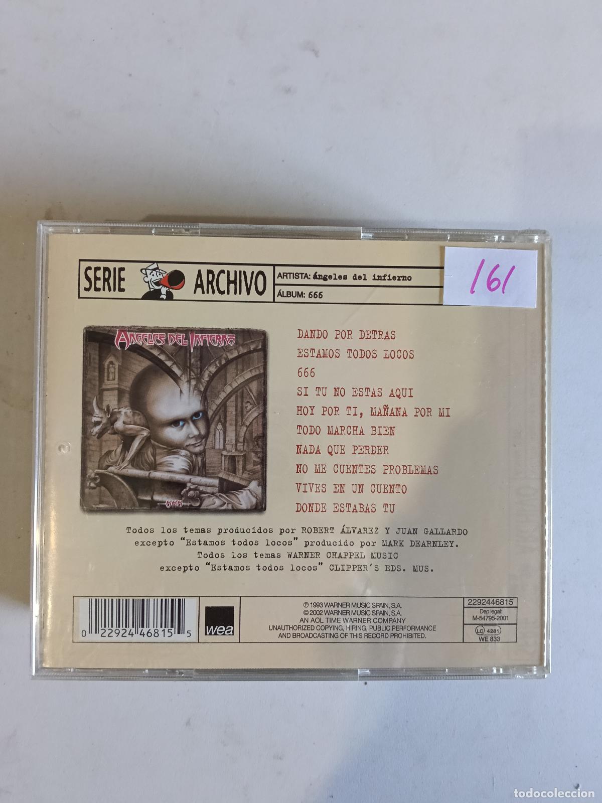 CDs de m&uacute;sica: ANGELES DEL INFIERNO / CD / 666 - Foto 2
