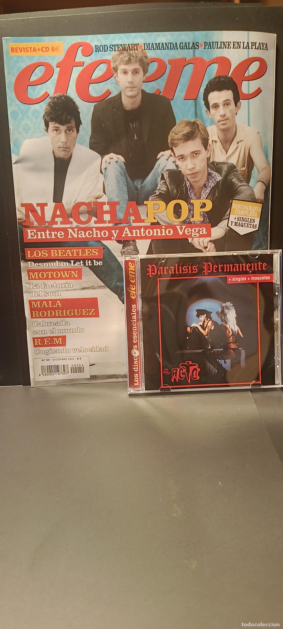 CDs de m&uacute;sica: PARALISIS PERMANENTE + EFE EME 54 CD ,SINGLES,MAQUETAS + REV.54 ESPA&Ntilde;A 2003