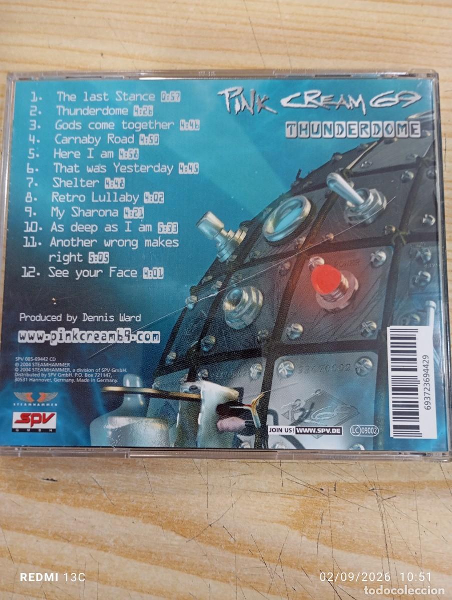 CDs de m&uacute;sica: Cd - Pink Cream 69 &lrm;&ndash; Thunderdome - Foto 4