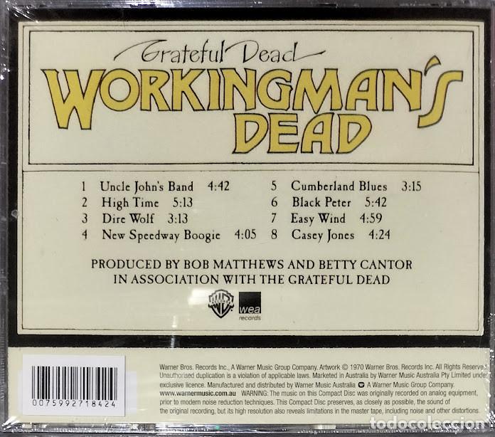 CDs de m&uacute;sica: Grateful Dead - Workingmans Dead - CD Warner. Nuevo, precintado. - Foto 2