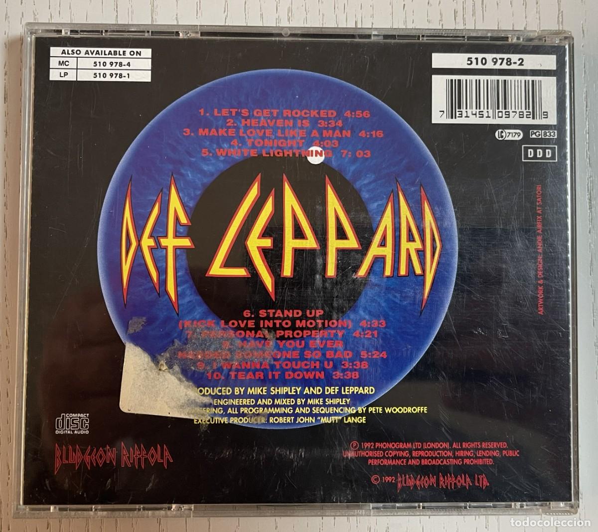 CDs de m&uacute;sica: DEF LEPPARD &ndash; ADRENALIZE &ndash; CD - Foto 2
