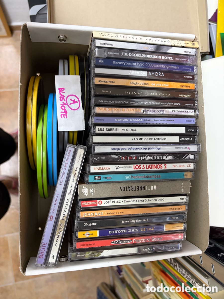 CDs de m&uacute;sica: Blas109E (A) lote de 30 cds de m&uacute;sica original coyote dax ana Gabriel Dyango The doors