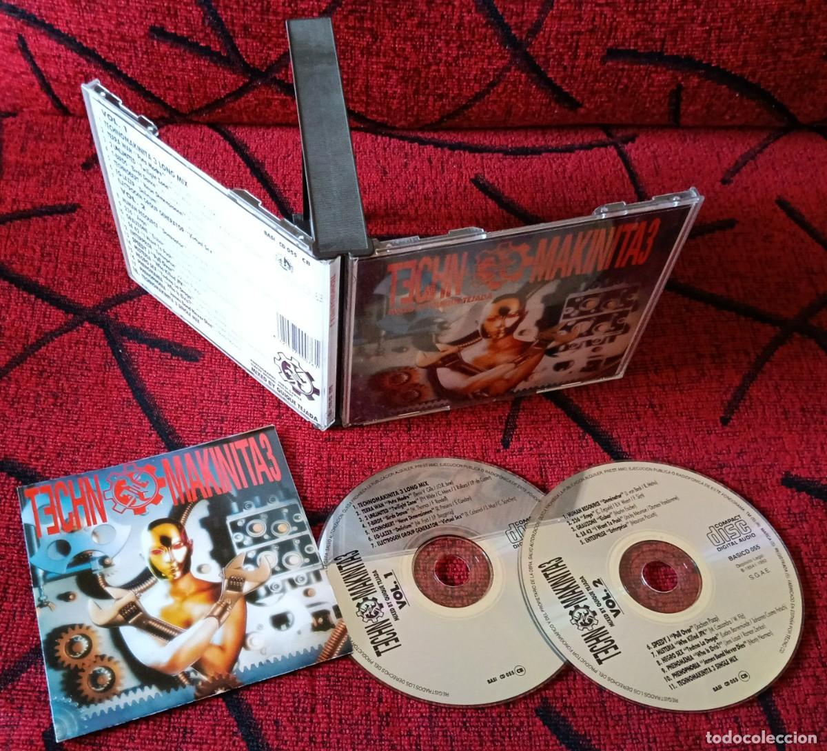 CDs de m&uacute;sica: TECHNOMAKINITA 3 DOBLE CD 1992 Eq-Lazer 2 UNLIMITED Electrogen Group Generator T-BIRDS