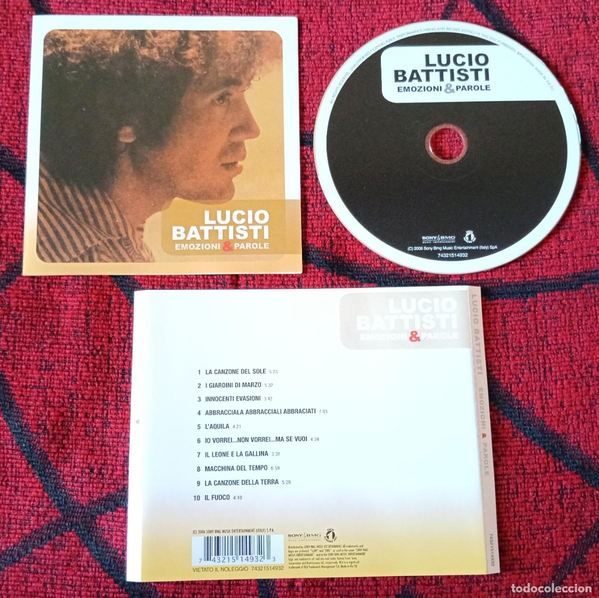 CDs de m&uacute;sica: LUCIO BATTISTI ** Emozioni & Parole ** CD ITALIA 2006