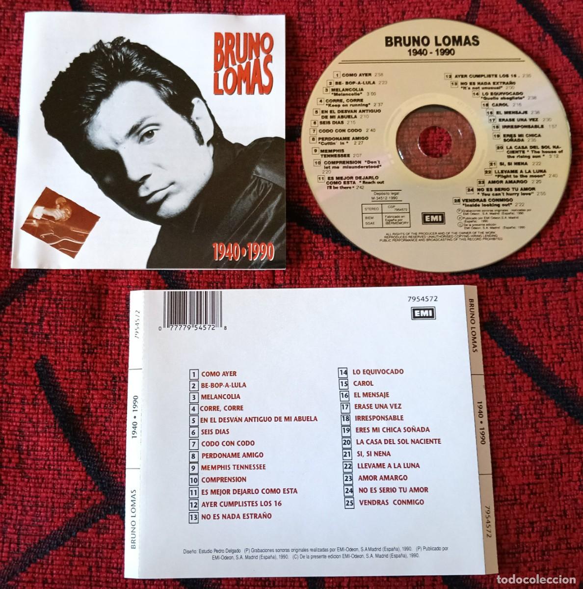 CDs de m&uacute;sica: BRUNO LOMAS ** 1940-1990 ** CD