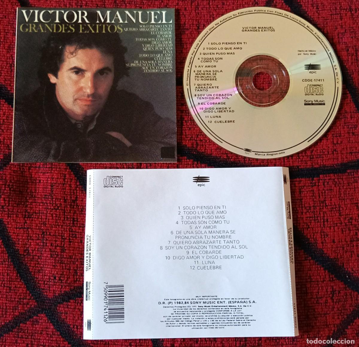 CDs de m&uacute;sica: VICTOR MANUEL ** Grandes Exitos ** CD 1993 MEXICO - Foto 1