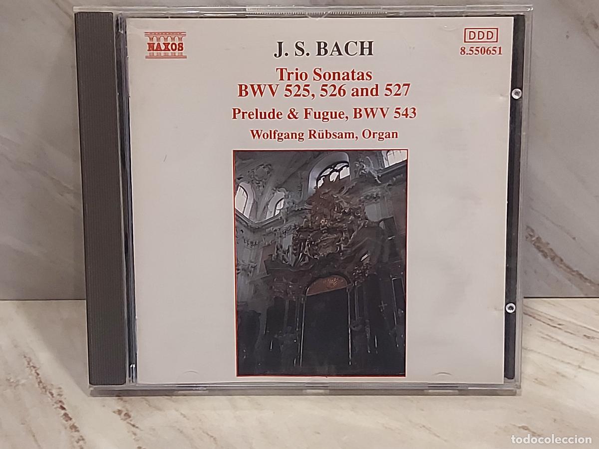 CDs de m&uacute;sica: J.S. BACH | TRIO SONATAS BWV 525-527 | WOLFGANG R&Uuml;BSAM | NAXOS | CD 1993 | LUJO