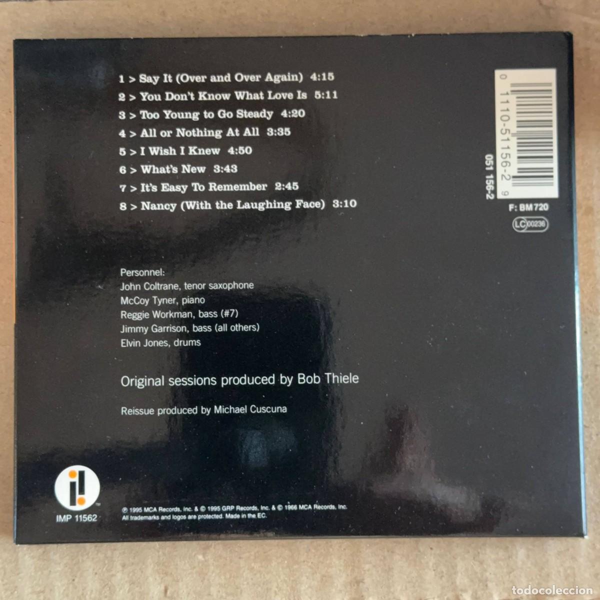CDs de m&uacute;sica: John Coltrane Quartet &rdquo;Ballads&rdquo; CD Impulse Jazz - Foto 2