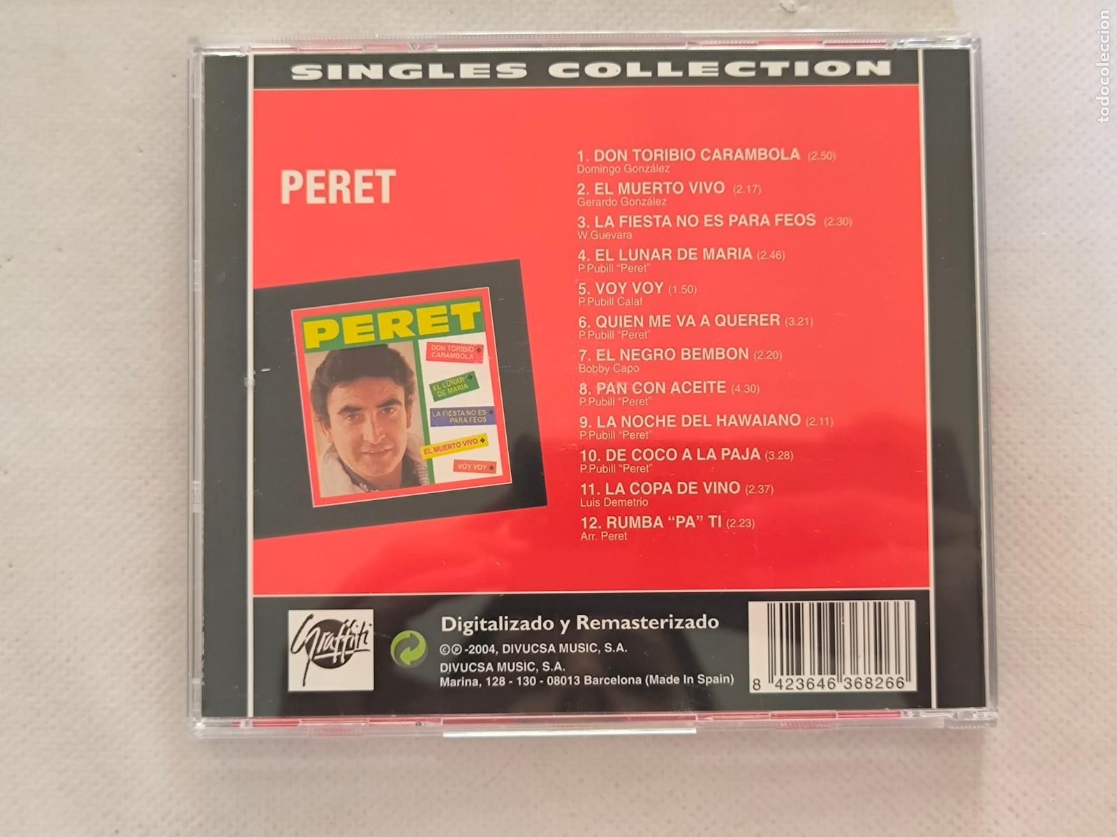 CDs de m&uacute;sica: CD PERET - SINGLES COLLECTION (Y4) - Foto 2