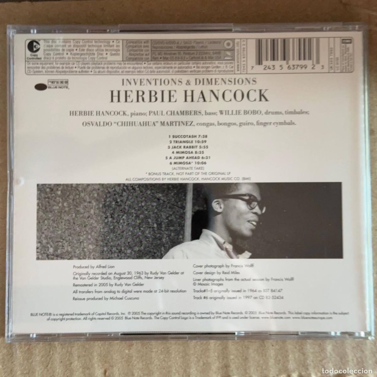 CDs de m&uacute;sica: Herbie Hancock &rdquo;Inventions & Dimensions&rdquo; CD Blue Note Jazz - Foto 2