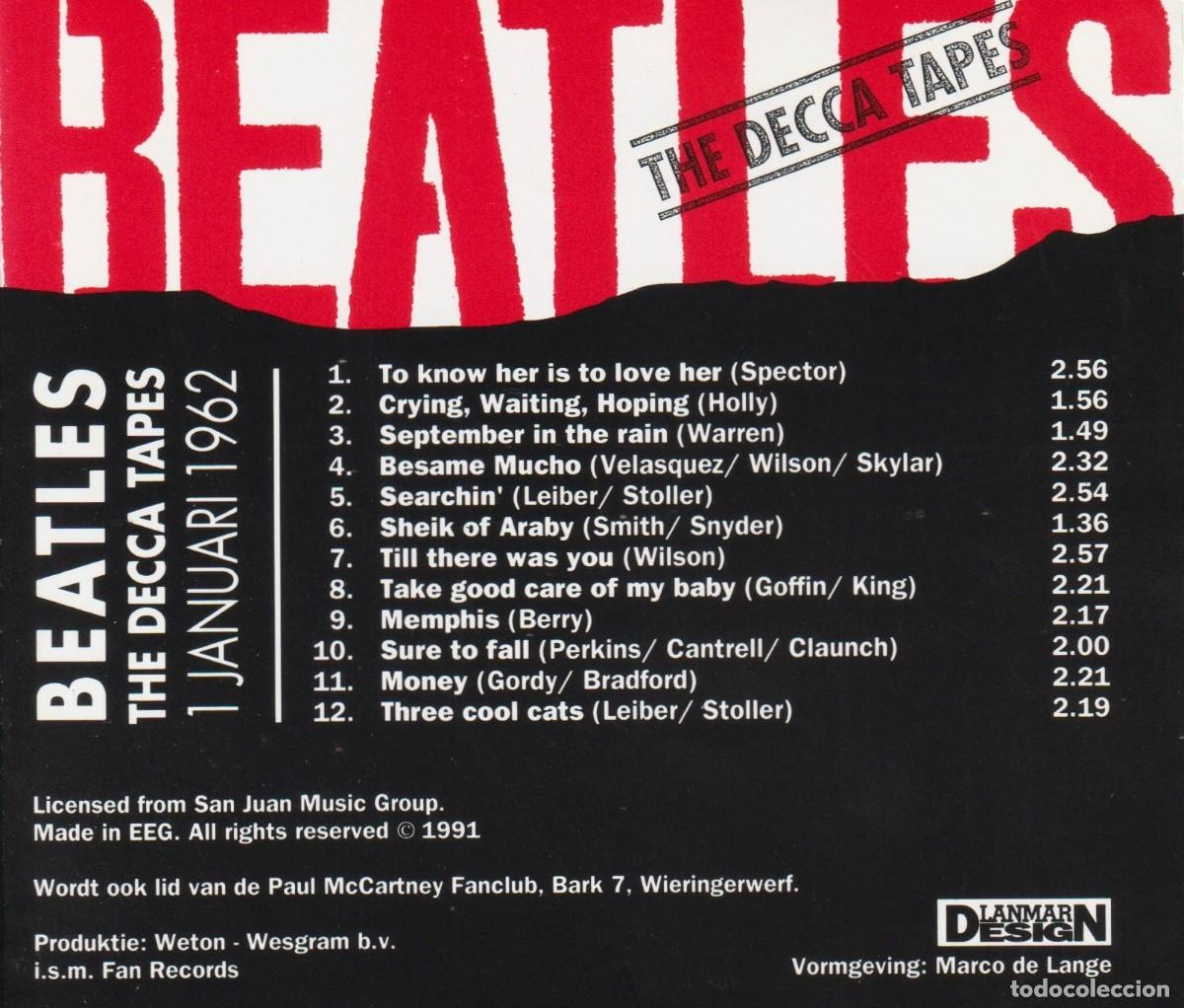 CDs de m&uacute;sica: BEATLES. THE DECCA TAPES. CD. - Foto 2
