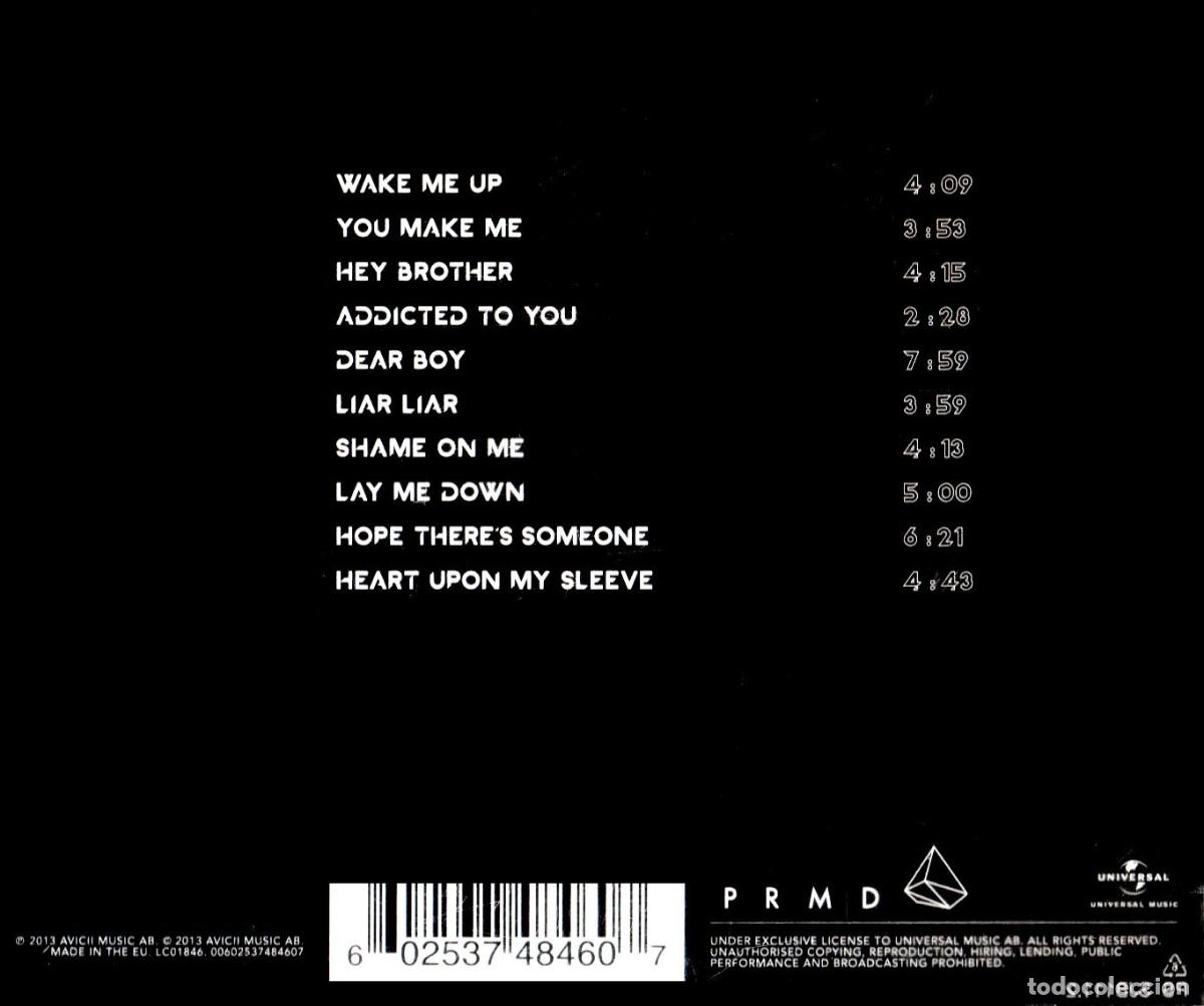 CDs de m&uacute;sica: AVICII. TRUE. TECNHO. ELECTRONICA. CD. - Foto 5