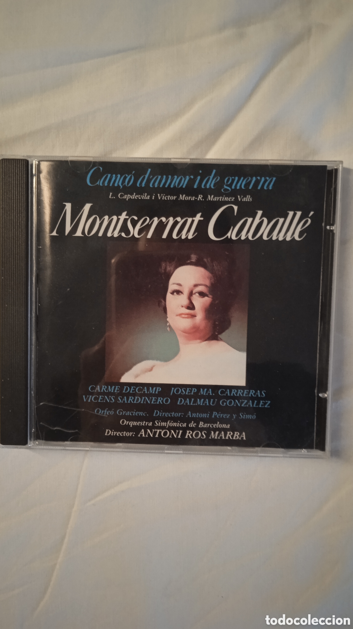 CDs de m&uacute;sica: CD Montserrat Caball&eacute; &ndash; Can&ccedil;&oacute; d&rsquo;amor i de guerra | Antoni Ros Marb&agrave; | Orquestra Simf&ograve;nica de Barcelo