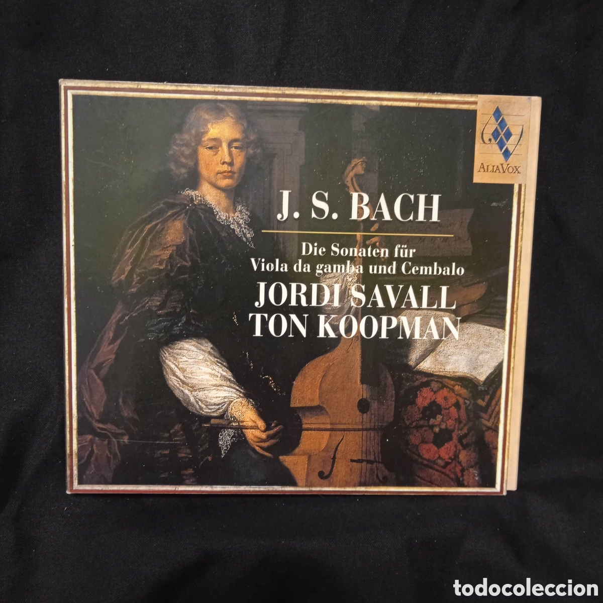 CDs de m&uacute;sica: DIE SONATEN F&Uuml;R VIOLA DA GAMBA UND CEMBALO - J S BACH - JORDI SAVALL TOM KOOPMAN - ERATO CD