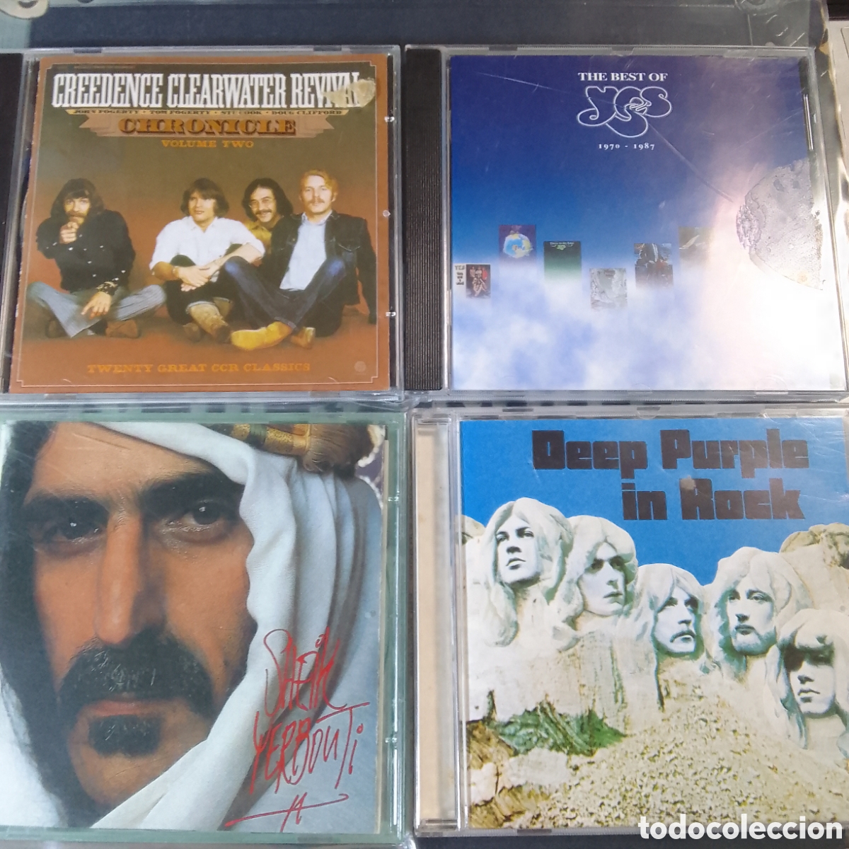 CDs de m&uacute;sica: 4 CDS FRANK ZAPPA YES CREEDENCE DEEP PURPLE LOTE 106
