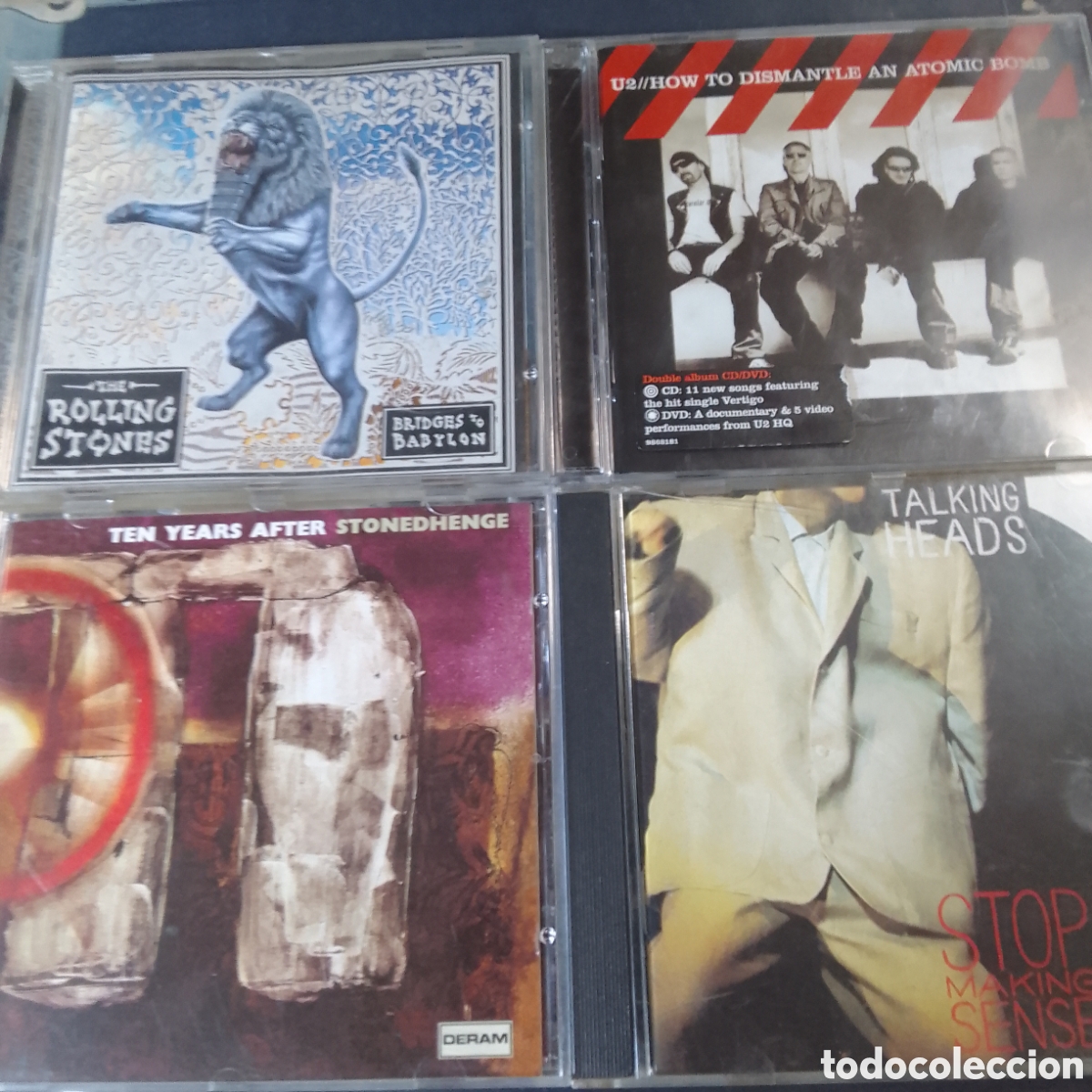 CDs de m&uacute;sica: 4 CDS ROLLING STONES U2 TEN YEARS AFTER Y TALKING HEADS LOTE 107