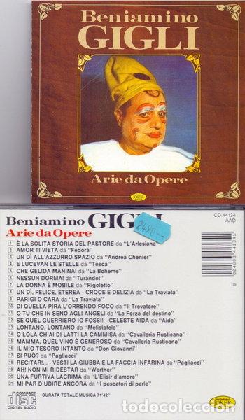 CDs de m&uacute;sica: Beniamino Gigli Arie da Opere- 8004883441341