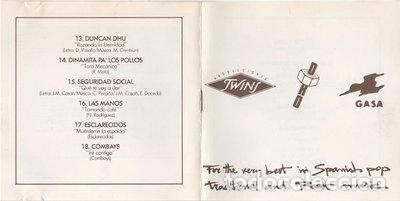 CDs de m&uacute;sica: Twins - Dro - Gasa- 8414762903707