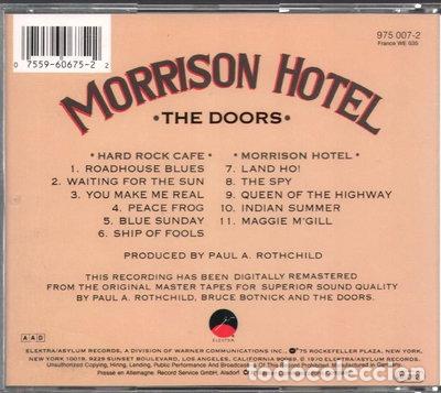 CDs de m&uacute;sica: Morrison Hotel- 0075596067522