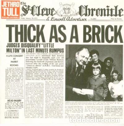 CDs de m&uacute;sica: Thick As A Brick- 0094632100320