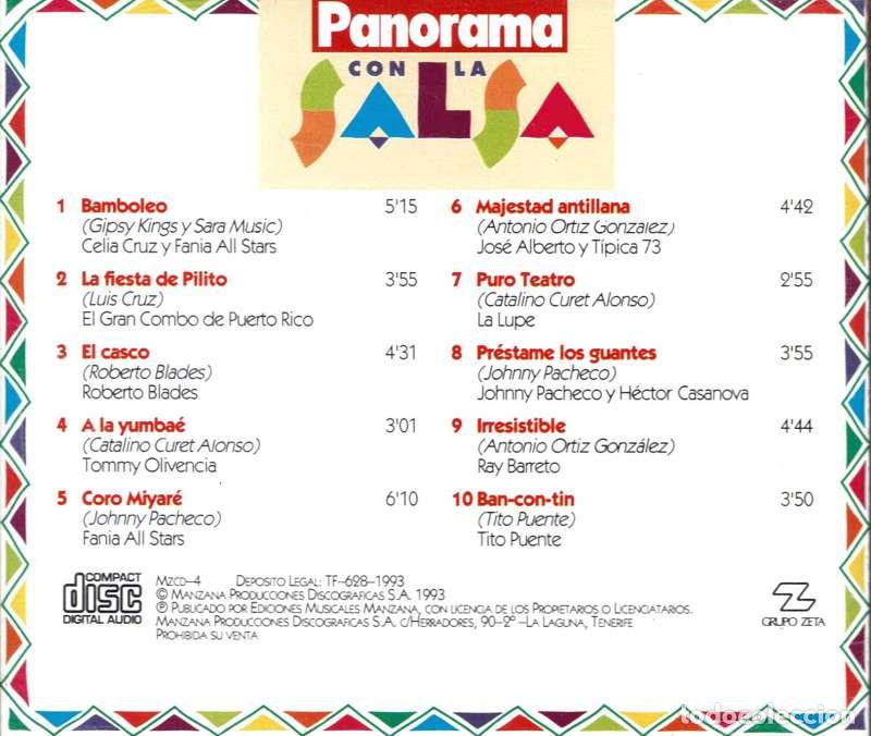 CDs de m&uacute;sica: Panorama con la Salsa 4. Los 40 grandes &eacute;xitos del ritmo m&aacute;s caliente. CD - Foto 2