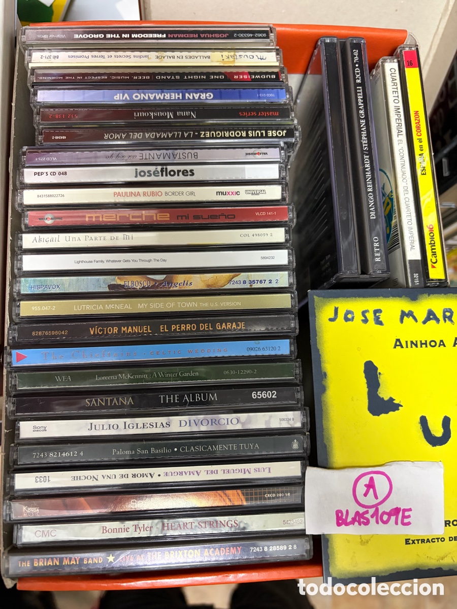 CDs de m&uacute;sica: Blas109E (A) lote de 26 cds original m&uacute;sica django Julio Iglesias, Paloma San Basilio Luis Miguel
