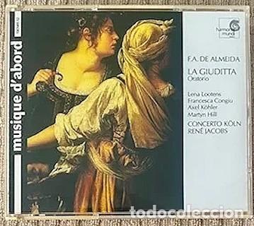 CD de M&uacute;sica: La Giuditta. F. A. de Almeida. Jacobs. Harmonia Mundi CD