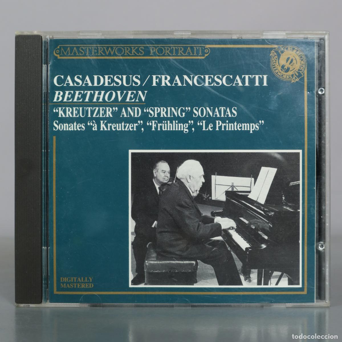 Music CDs: CD. Casadesus, Francescatti, Beethoven - Kreutzer and Spring Sonatas