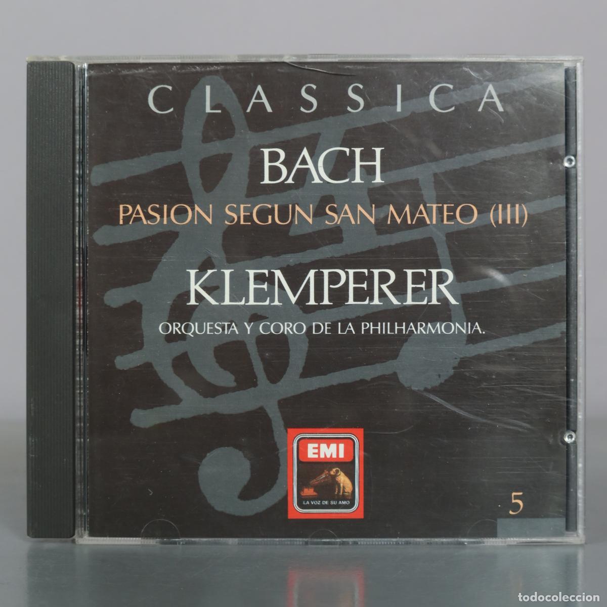 Music CDs: CD. Pasi&oacute;n Seg&uacute;n San Mateo (III) - Johann Sebastian Bach - Otto Klemperer - Orquesta Y Coro De La
